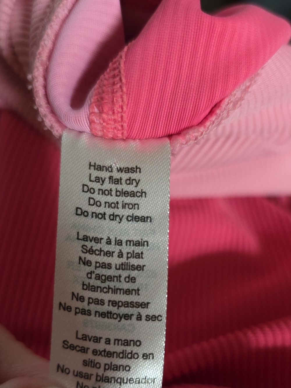 Beach Riot X LoveShackFancy Ribbed Pink Color Block Jogger Pants - Picture 8 of 8